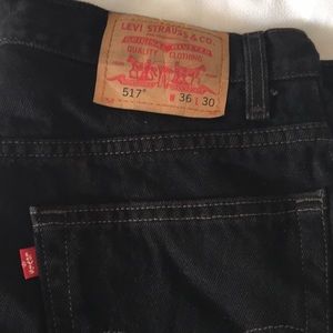 Men’s Levis red tag 517 black jeans